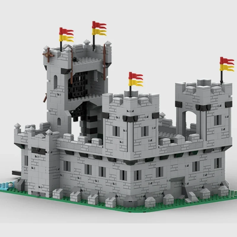 중세 요새 모델 Moc 빌딩 브릭, 황제 성 기술 모듈러 블록 선물, 크리스마스 장난감, DIY 세트 조립