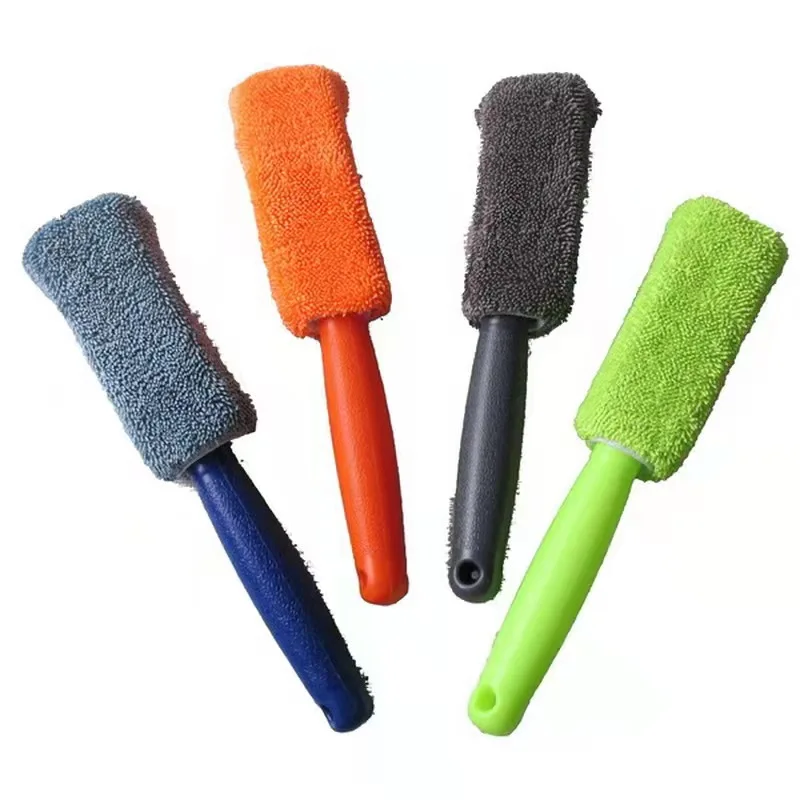

1pcs Car Wash Detailing Car Cleaning Brush Microfiber Wheel Rim Brush For Car Trunk Motorcycle Auto Detailing Brush