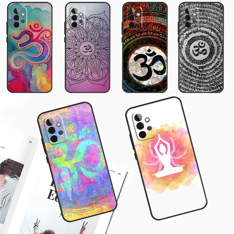 Yoga Om Namaste Mandala Design Case Per Samsung Galaxy A52 A32 A12 A14 A34 A54 A53 A33 A13 A51 A71 A15 A25 A35 A55 Cover