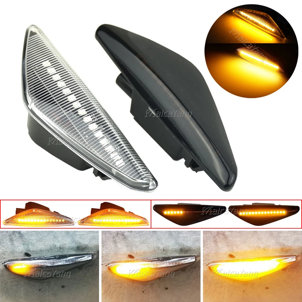 2pcs Dynamic Led Flowing Side Marker Turn Signal Light Sequential Lamp Blinker For Bmw X3 F25 X5