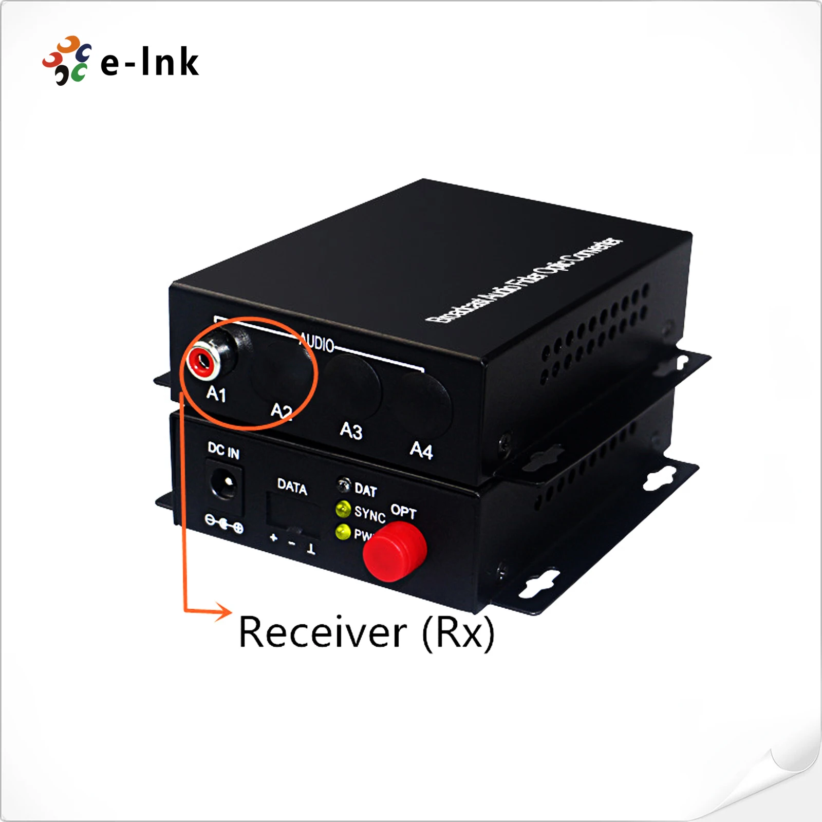 A Pair 1Ch/2Ch (Bi-directional Optional) RCA Audio over Fiber Converter Audio Optical Fiber Extender SM 20km FC