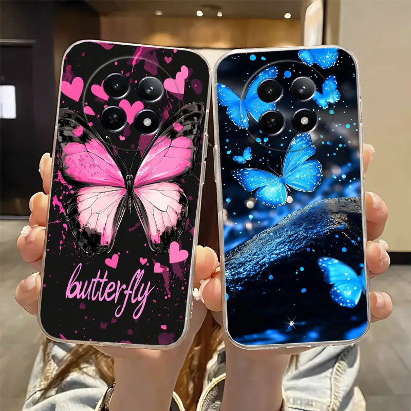 Marble Clear Soft Silicone Phone Case with Cute Cat Design