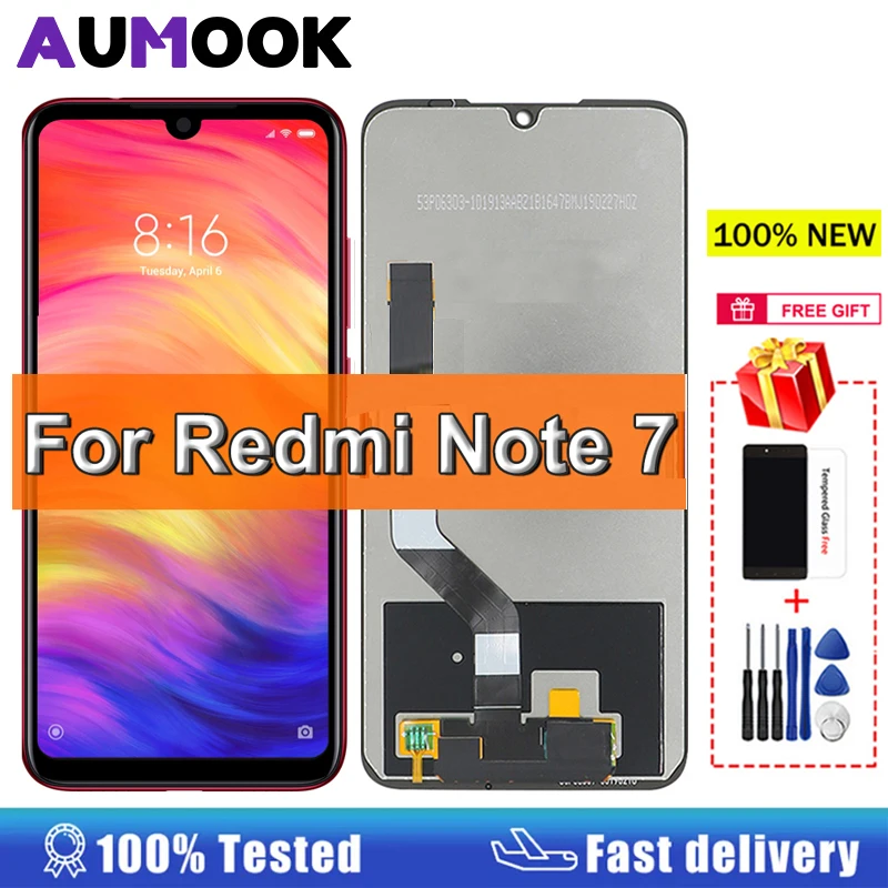 Дисплей для Xiaomi Redmi Note 7 с сенсорным экраном 6,3 дюйма, сменный ЖК-дисплей для Redmi Note 7 Pro, M1901F7H, M1901F7G