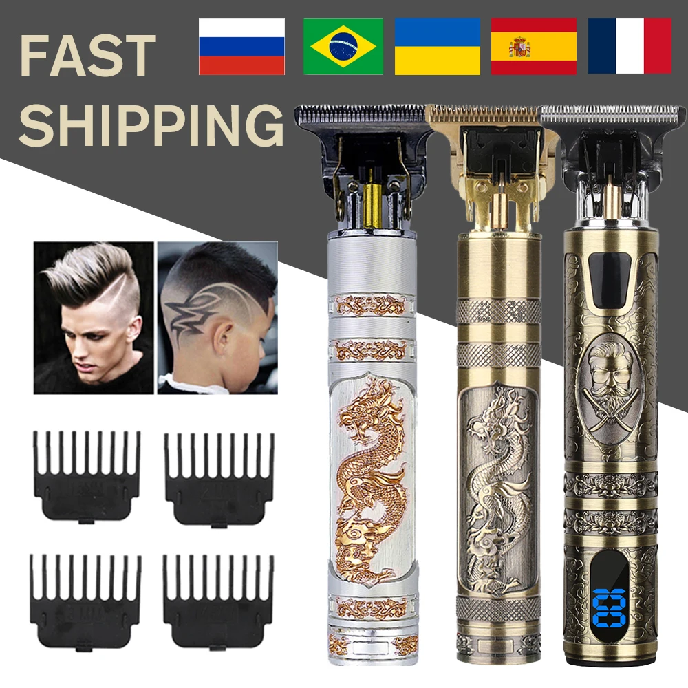 T9 Electric Hair Trimmers USB Cutting Machine Rechargeable New Clipper Professional Razor Shaver Beard Trimmer For Men |