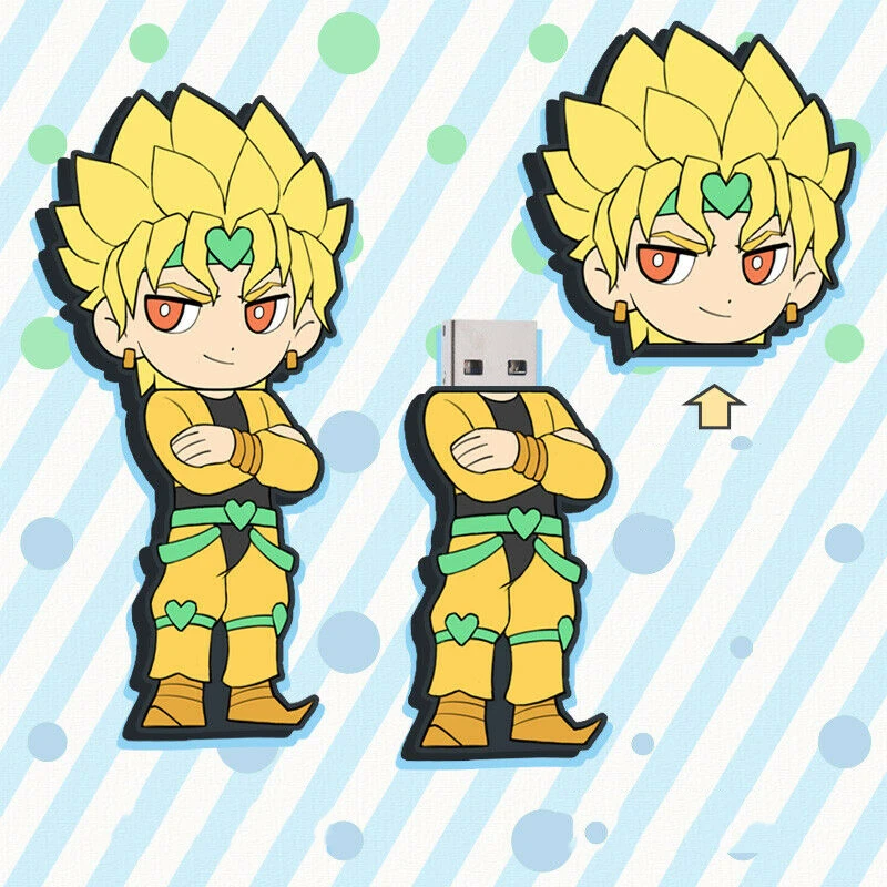 Kawaii Jojo S Bizarre Adventure Jojo Anime Cosplay Usb Stick Flash Drive Memory Stick Storage Cosplay Props Dio Accessories Gift Costume Props Aliexpress