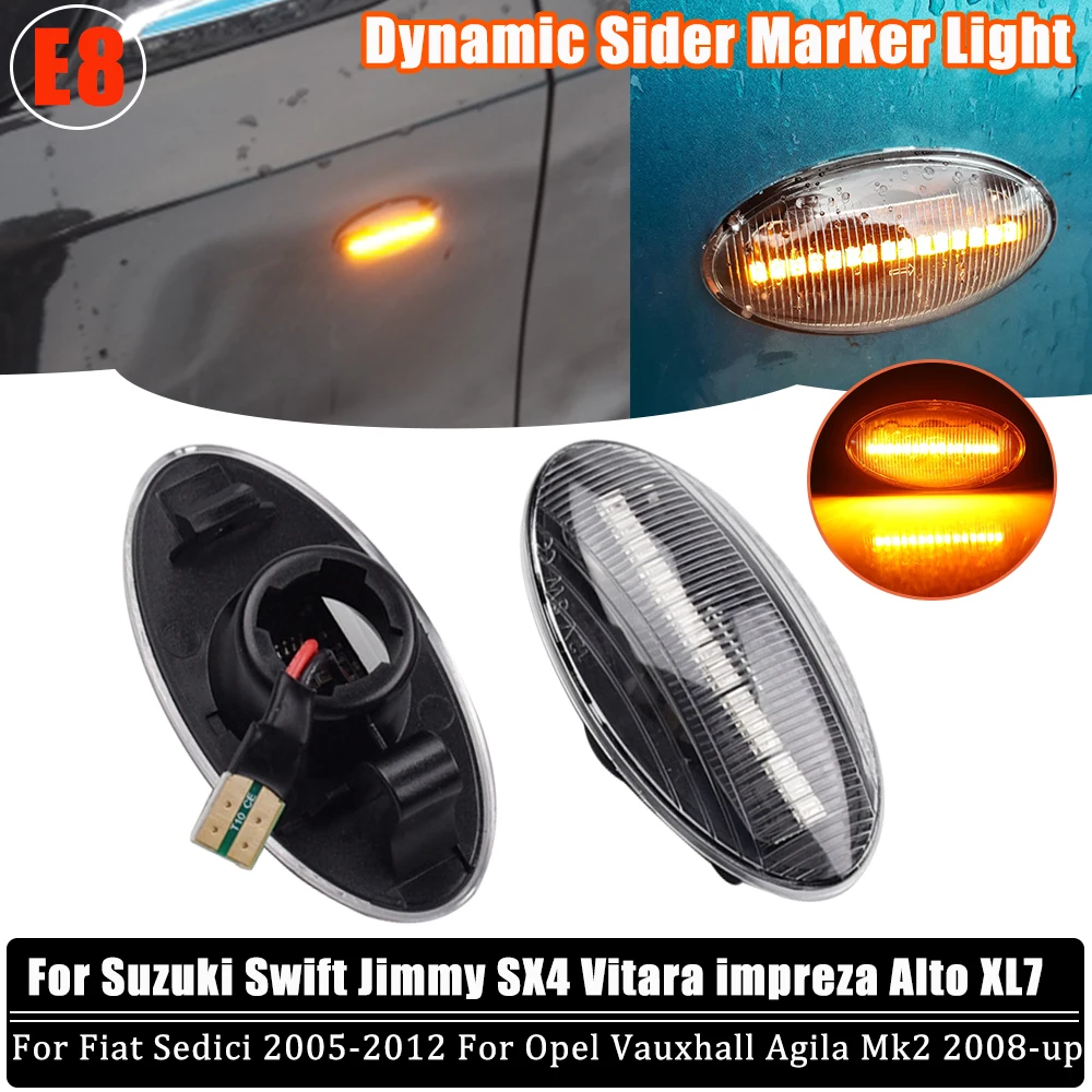 2 stks Dynamische Zijmarkeringslichten Licht Alto Blinker Pijllicht