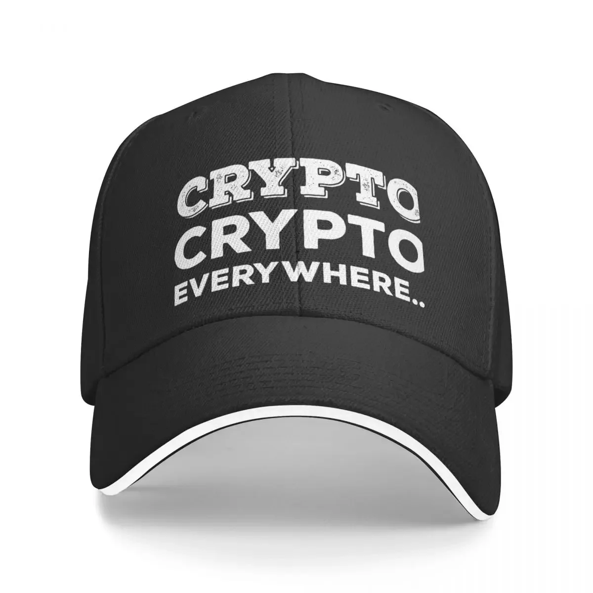 

Crypto, Crypto Everywhere... Funny Crypto Memes Baseball Cap Luxury Hat Golf Hat Women Men's