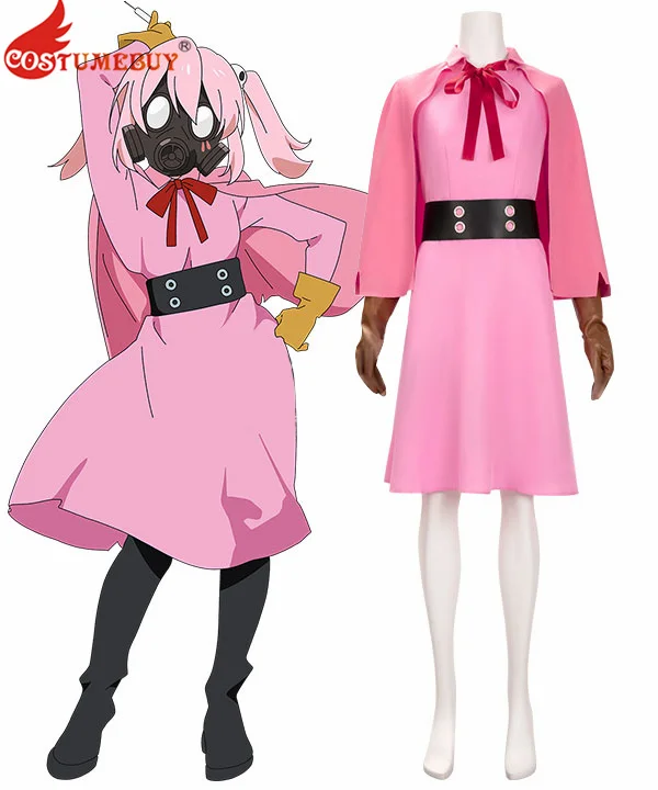 

Anime Mahou Shoujo Magical Destroyers Cosplay Costume Pink Dress Halloween Party Suit for Women
