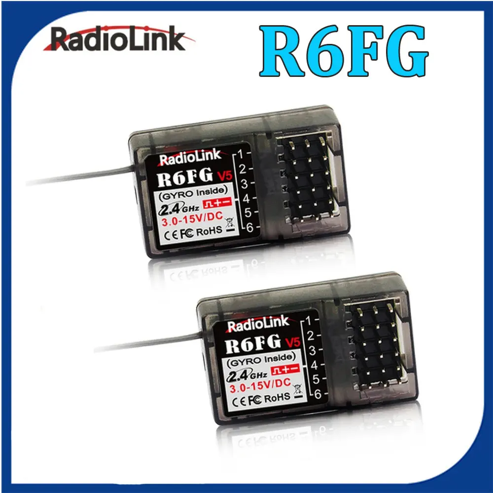 

Радиоуправляемый приемник Radiolink R6FG 6-канальный 2,4G HV сервоприемник RX с гироскопом для радиоуправляемой машины лодки RC8X/RC6GS/RC4GS/T8FB/T8S передатчик
