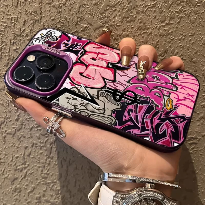 Graffiti Art Pink & Black Phone Case
