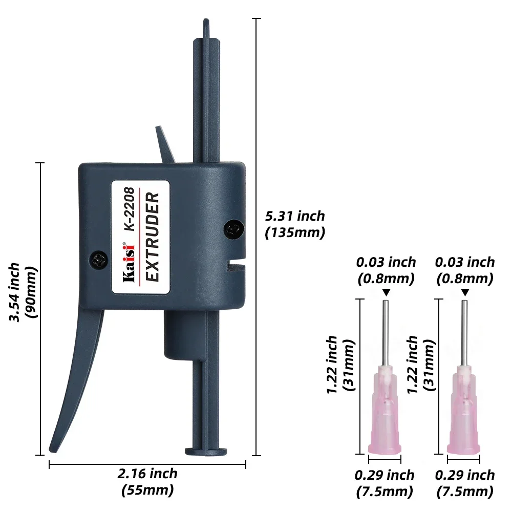 Kaisi TubeMate Solder Paste Extruder with Needles and Booster Tool
