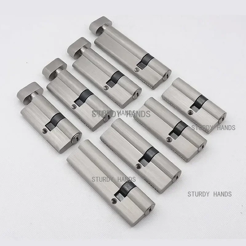 Security Door Center Asymmetry Brass Lock Cylinder Knob Aluminum Alloy Door Eccentric Lock Core 32mm