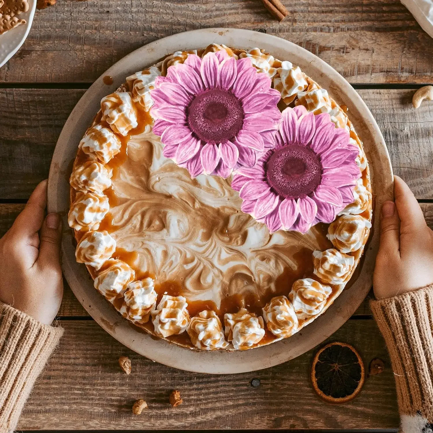 Sunflower Candle Molds Peony Rose Flower Silicone Mould for Polymer Clay Diy Resin Cake Soap Craft Fondant Making Supplies Tools