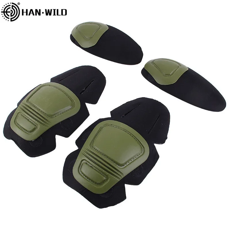 Tactical Knee&Elbow Protector Pad for Paintball Sport Airsoft Combat Uniform Suit 2 Knee Pads&2 Elbow Pads Just Hunting Suit knee pad elbow pads protective gear set
