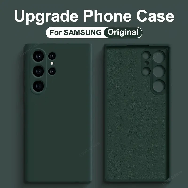 Luxury Liquid Silicone Soft TPU Phone Case - S25 Ultra Plus