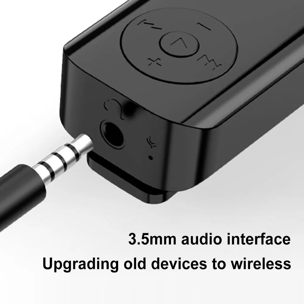 BT 5.3 잭 오디오 리시버, 홈 스테레오, 유선 헤드폰, 스피커용 무선 오디오 리시버, LED 배터리 디스플레이 포함, 3.5mm