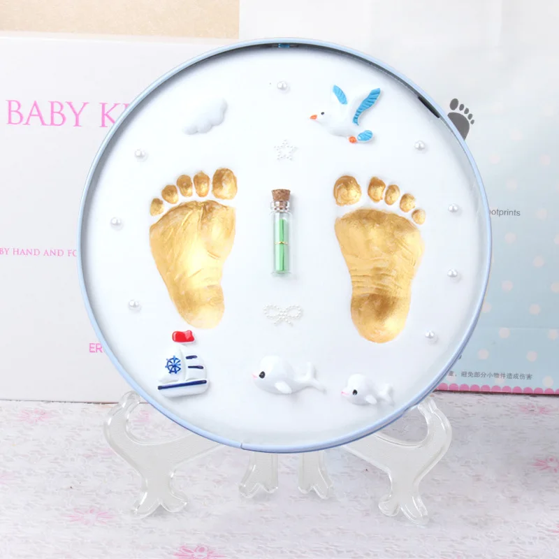 الوليد اليد والقدم طباعة الطين الجنين الشعر تذكاري...