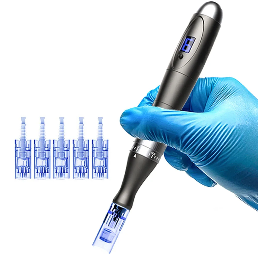 Dr Derma Pen Needle Cartridge Needle Tips 5 Pcs Aghi Per Micro Rolling Derma Elettrico Wireless Micro Needle Machine