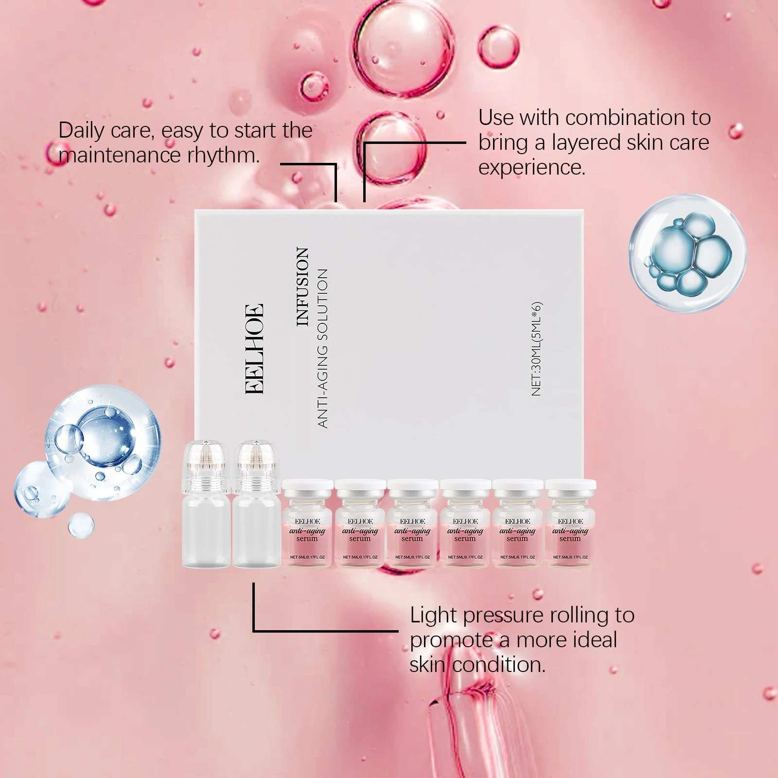 2 Tool+ 6 Bottle Korea Moisturizing Renewal Set Moisturizing and Firming Skin Improvement Fine Line Daily Care essence