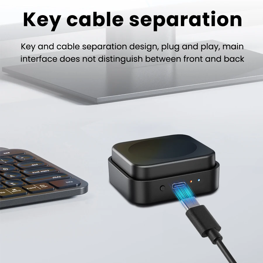 Universal Tri-Mode Office & Gaming Keyboard with Custom Shortcut Keys and Volume Control