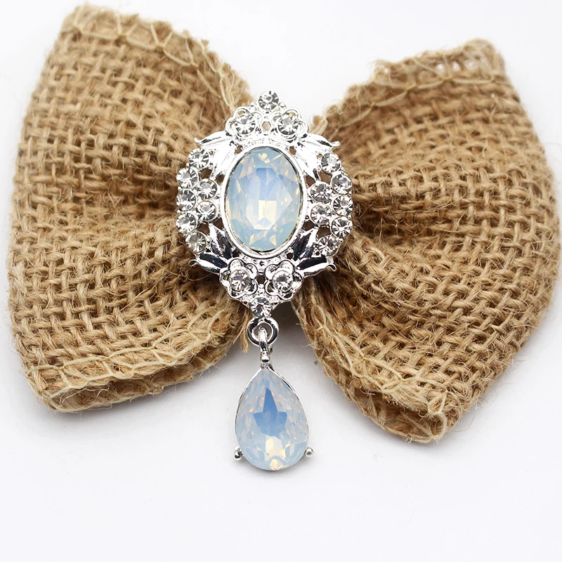 

New Silver Alloy Rhinestone Acrylic Clothing Gift Box Jewelry Decoration Buckle DIY Handicraft Products Women's Bow Jewelry Acce