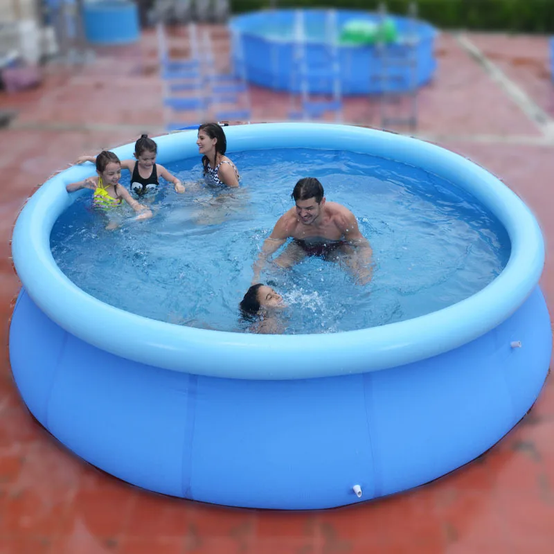 3Meter big size Childrens Inflatable PVC Round Swimming Pool Summer Home Outdoor Adult Bathtub Clip Net Thickened Cushion Pool