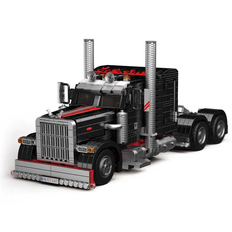 MOULD KING 10037 American Truck Building Blocks creator Expert for Children Christmas Gift Creative Series