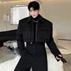 LUZHEN New Stylish Men's High Street Short Jacket Original Big Pocket Solid Color Elegant 2025 Spring Casual Trendy Coat Fbf31d 2
