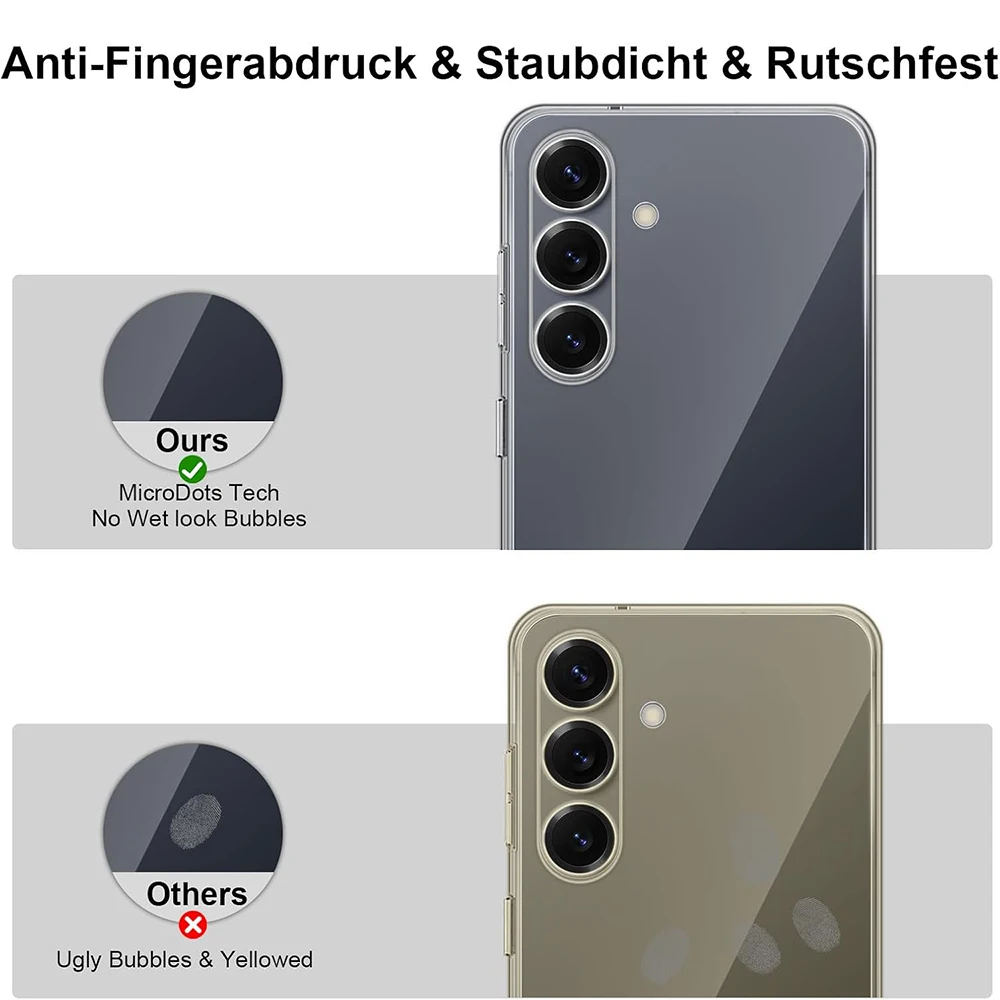 Ultra-Thin Silicone Shockproof Clear Back Case - Slim and Soft Protective Shell