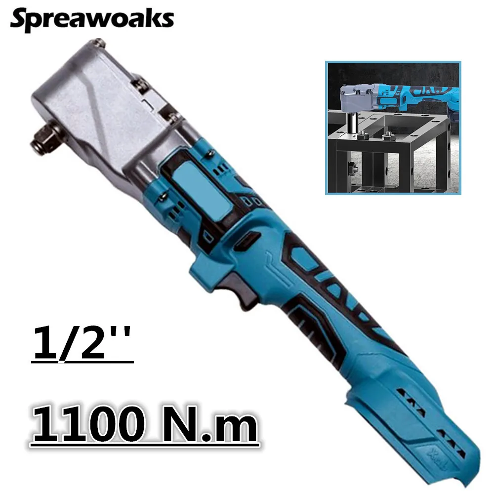 220/1050/1100NM Electric Ratchet Wrench  1/2'' 3/8'' Cordless Driver Screw Nut Car Repair Power Tools For Makita 18V Battery 2