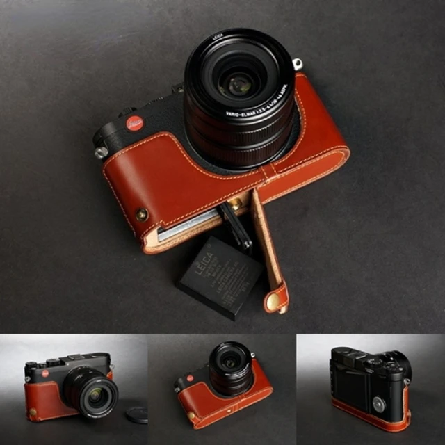 handwork Photo Camera Genuine leather cowhide Bag Body BOX Case For leica D-Lux7  D-LUX109 handgrip Protective sleeve box base