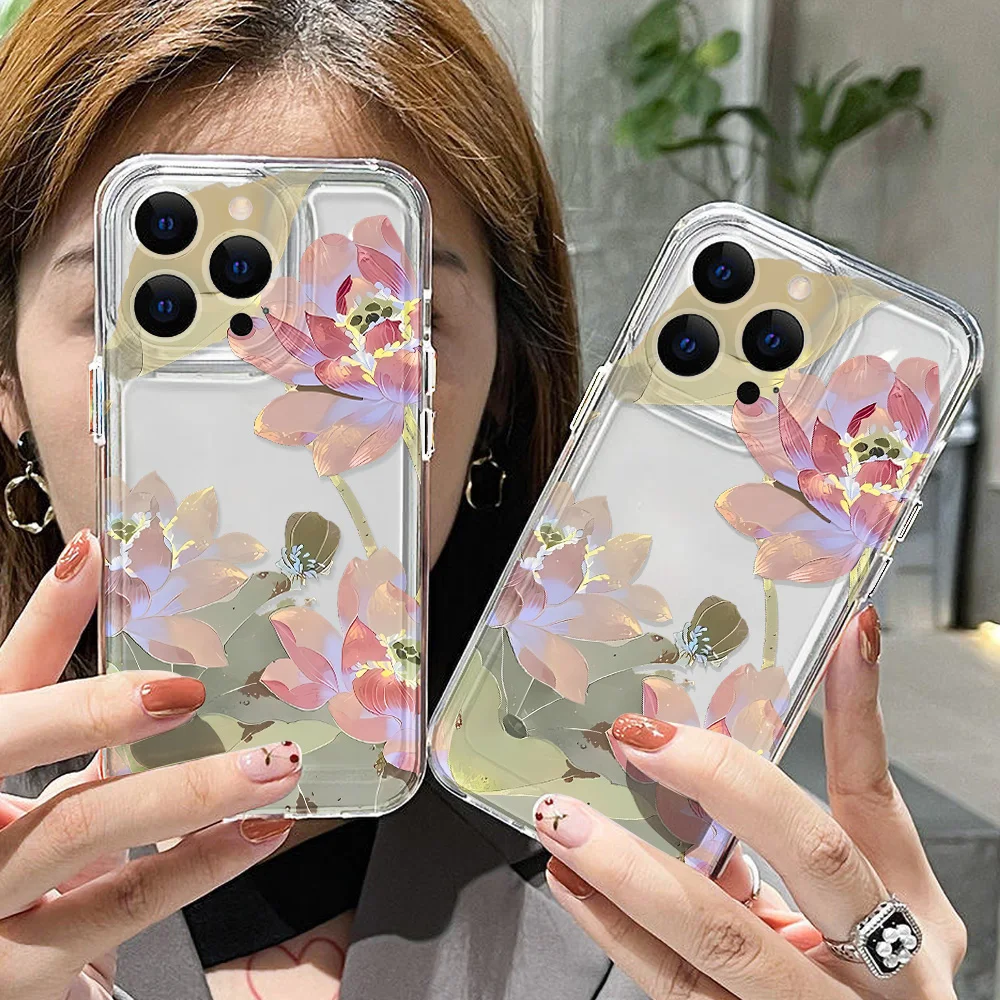 Floral Shockproof Phone Case – Elegant Flower Design, Ultra-Durable Protection