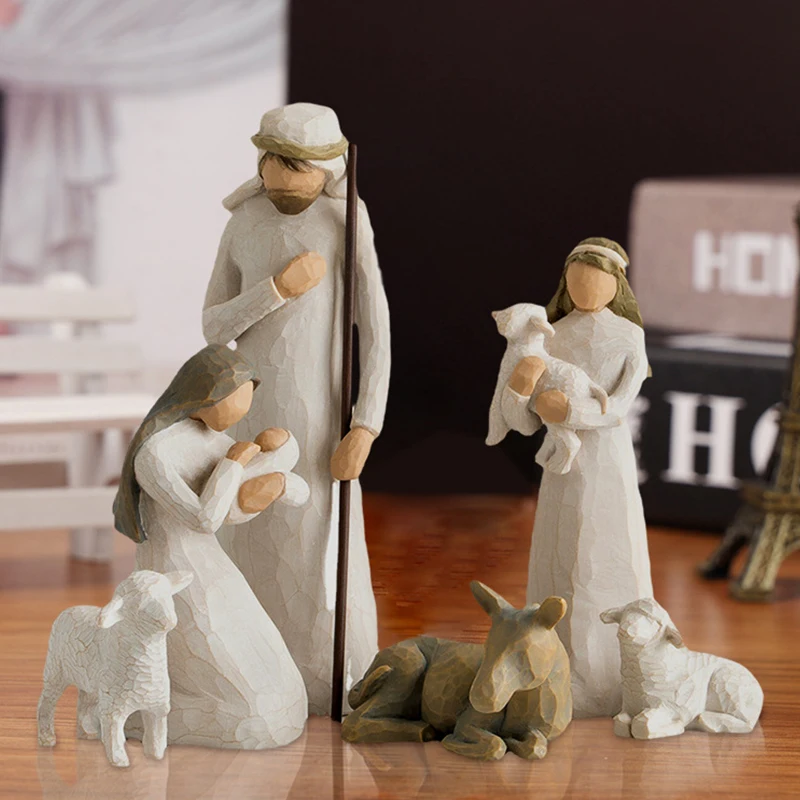 Resin Nativity Figure Set 2