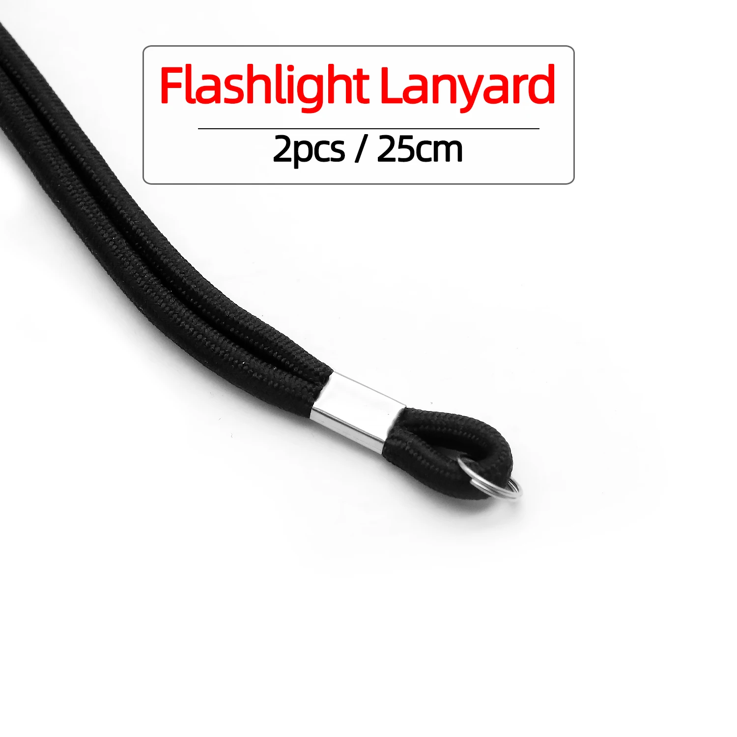 2Pc 25CM Flashlight Straps Lanyard Sling EDC Outdoor Tools Paracord Ajustable Anti Lost For Torch Camera