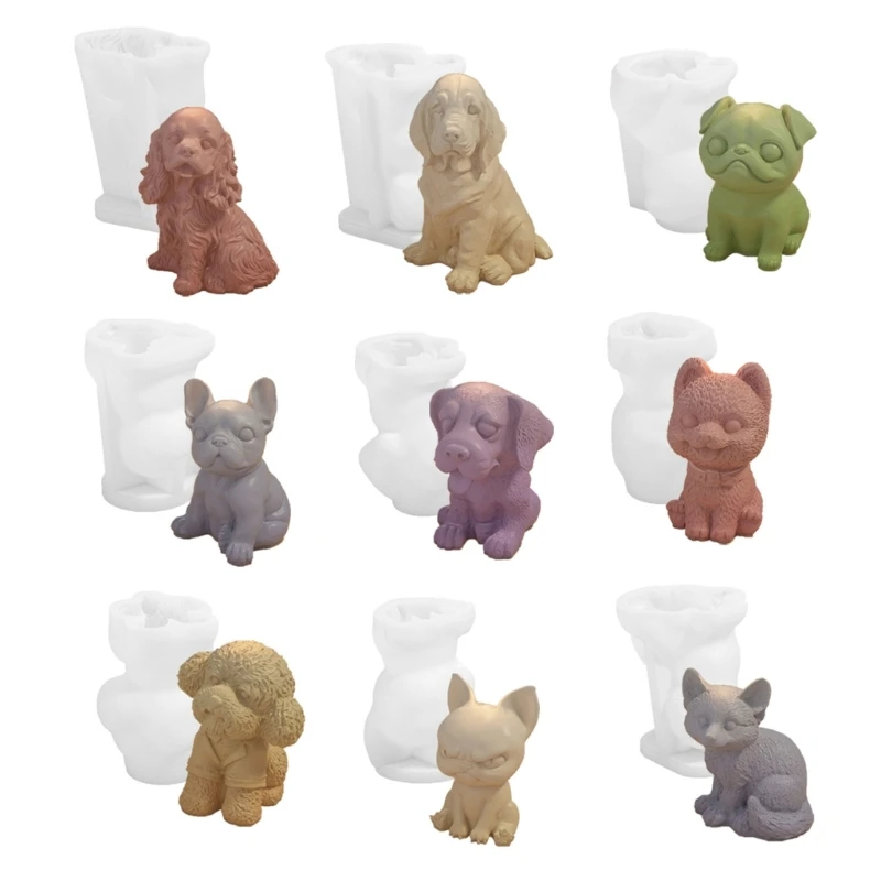 

Detailed Silicone Mold for Making Realistic Dog Figures Dog Sculptures Moulds