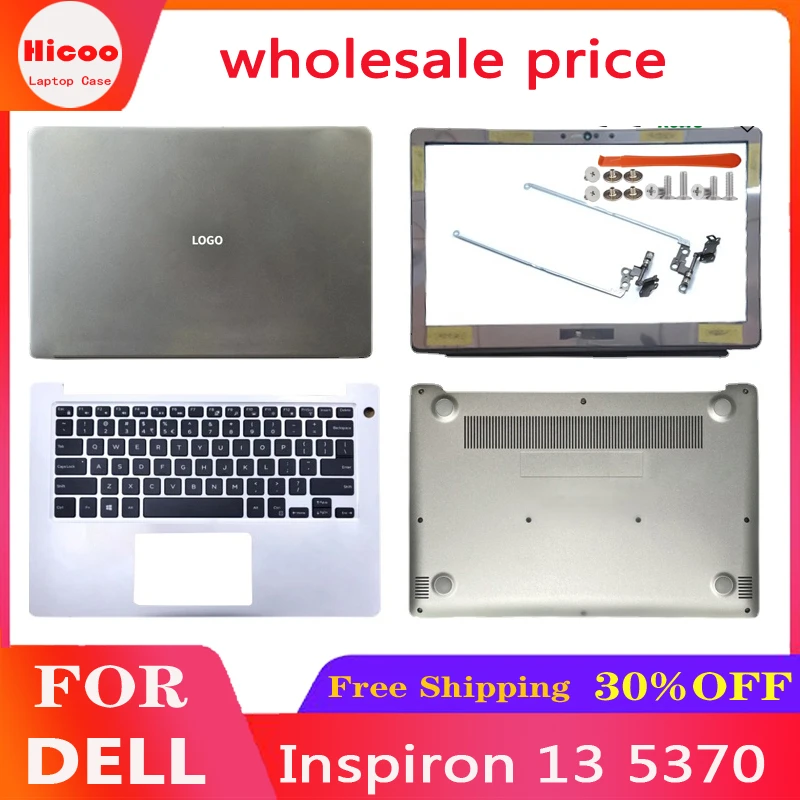 

For Dell Inspiron 13 5370 Laptops Case LCD Back Cover/Front Bezel/Hinges/Palmrest Keyboar/Bottom Case