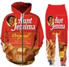New Men/Womens Aunt Jemima Funny 3D Print Fashion Tracksuits Crewneck Hoodie Joggers Pants + Hoodies 1