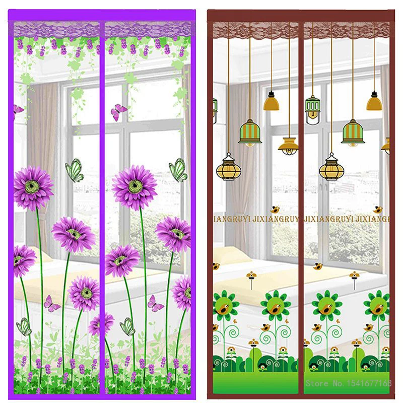 Magnetic Screen Door Curtain, Anti Mosquito Net, Insect Fly Bug Curtains, Automatic Closing Mesh, Summer
