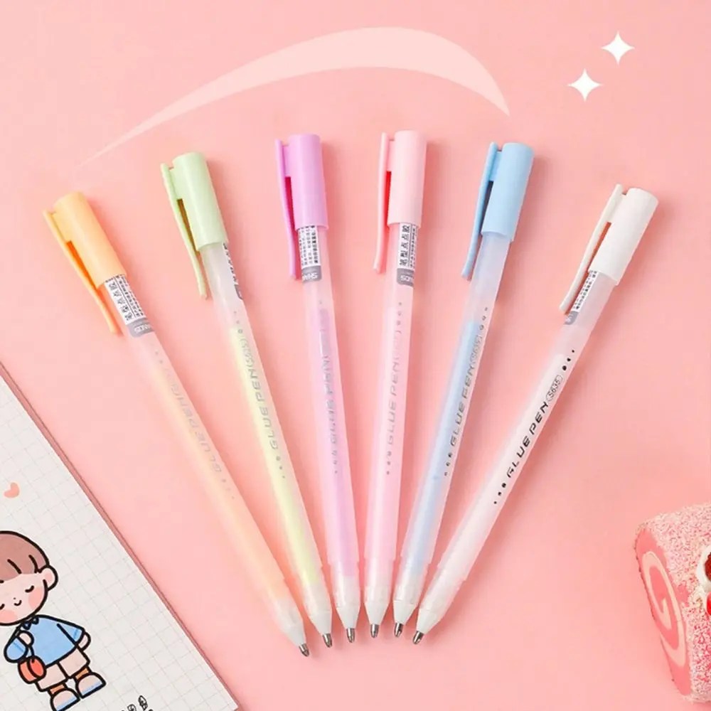 

Office Supply Diary Notebook Envelope High Viscosity Pen Shape Glue Stick Student Stationery Adhesives Glue Pen Dot Glue Pen