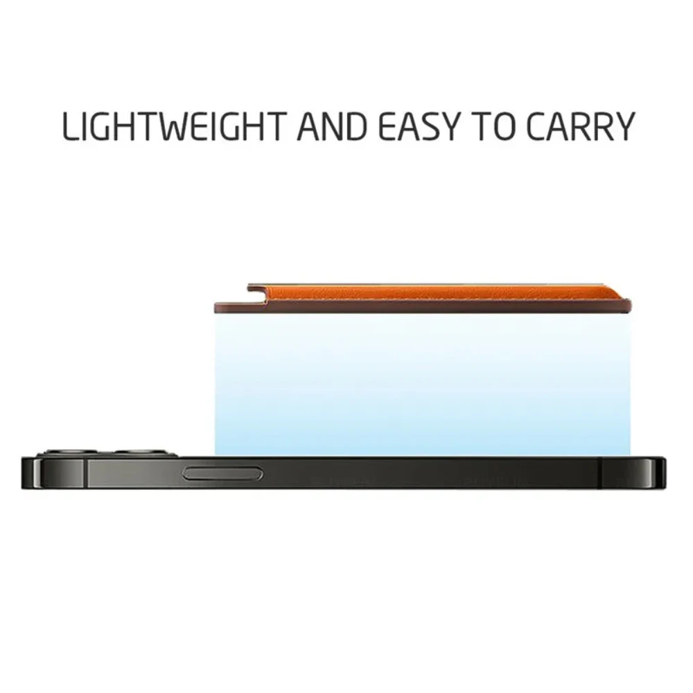 Ymuyus Strong Magnetic 3-cards Card Holder for Apple Iphone 12 13 14 15 Pro Max Select Tone Minimalist Slim Design Card Sleeve