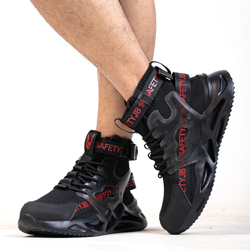 Work Safety Shoes Men Safety Boots Anti-smash Anti-stab Work Shoes Sneakers Steel Toe Shoes Male Work Boot Indestructible