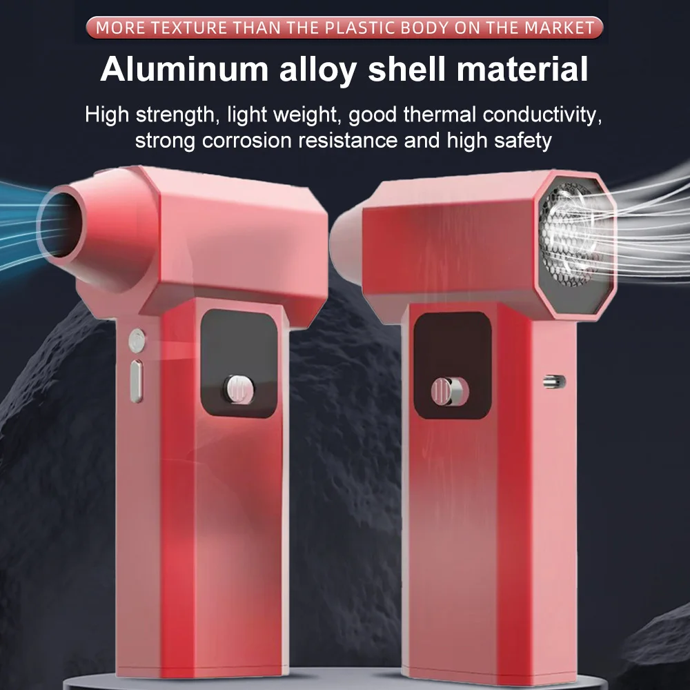 Rechargeable Turbo Jet Fan 130,000RPM Air Blower Brushless Motor & Strong Wind Turbo Fan Electric Air Duster Car Computer Clean