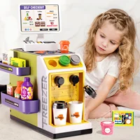 Children's Supermarket Radio Toy Vending Machine Baby Puzzle Play Home Girl 3-6 Years Old 1