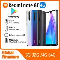 Xiaomi Redmi Note 8T 4G Global firmware 6.3inch Qualcomm Snapdragon 665 18W rear fingerprint smartphone used phone 1