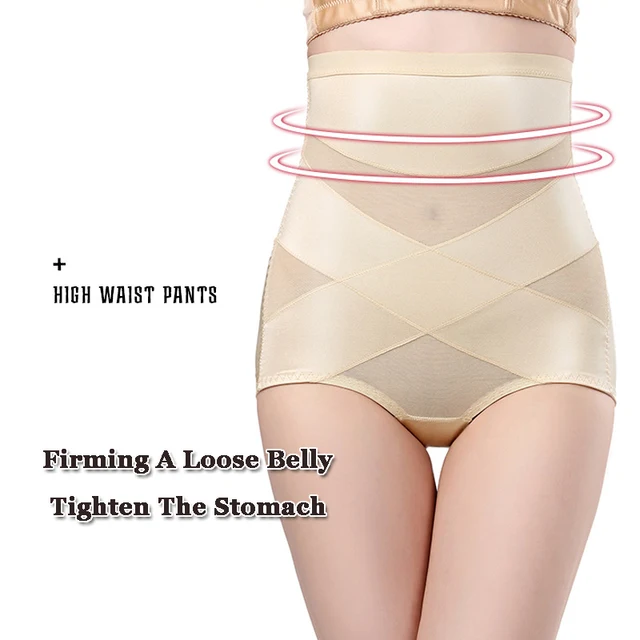 Women Cross Butt Lifter Body Shaper Briefs High Waist Trainer Panties Female Slimming Underwear Tummy Control Shapewear Panty 2