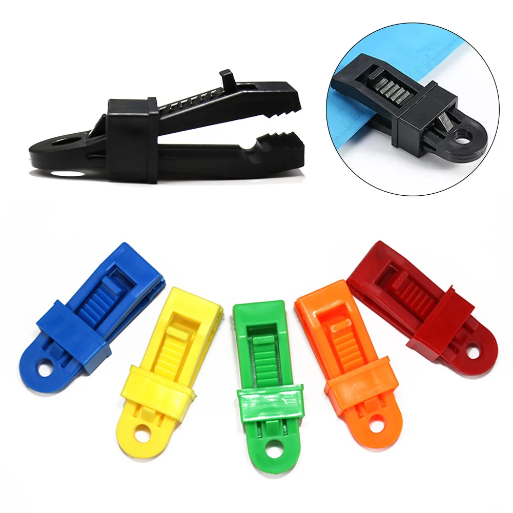 

Adjustable Heavy Duty Lock Grip for Tarp Shade Cloth Reusable Clamp for Curtains Windproof Camping Tent Clip Hook Tarpaulin Clip