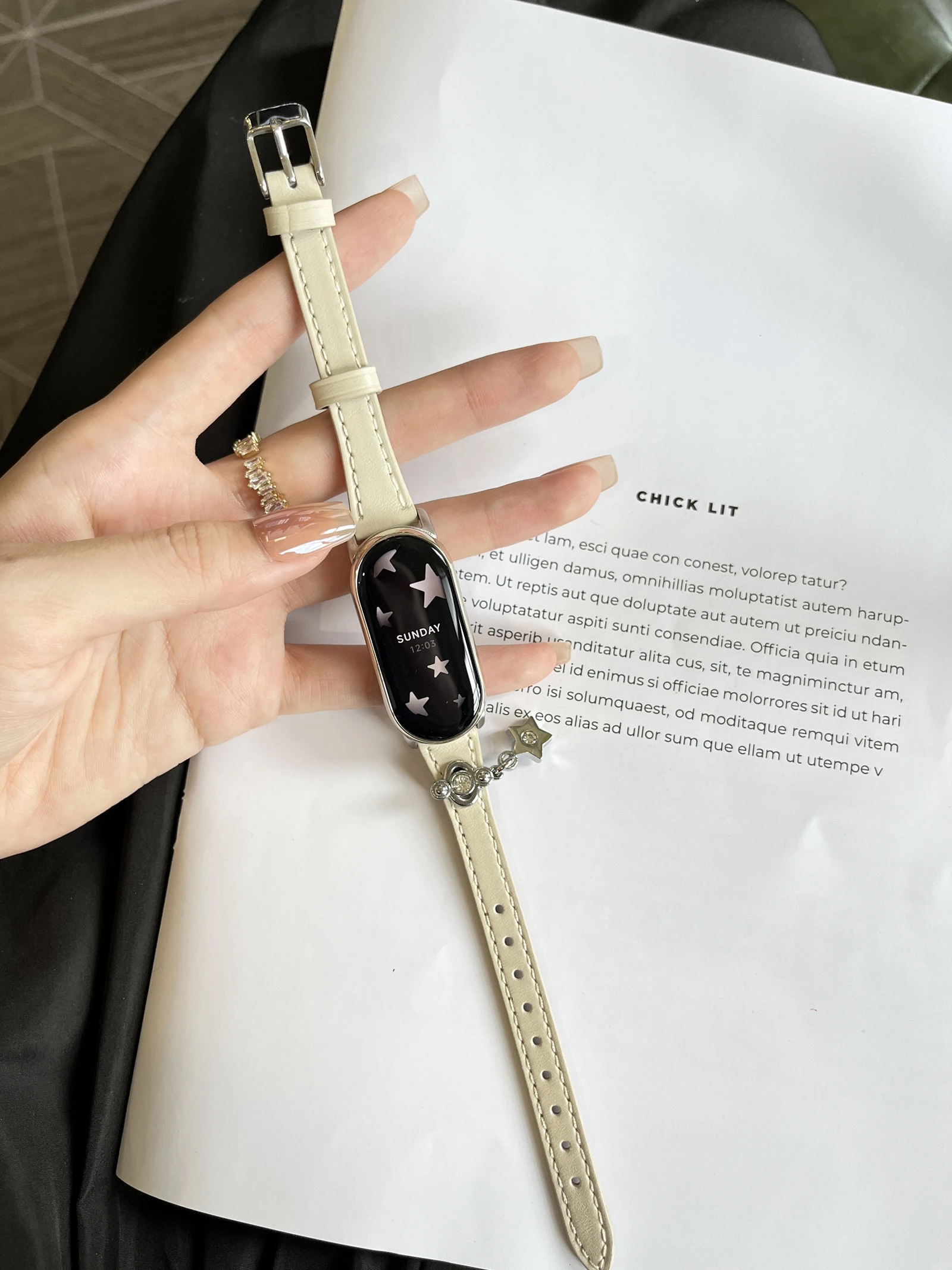 Bling Leather Strap - New Design Bracelet for Xiaomi Smart Band Accessories