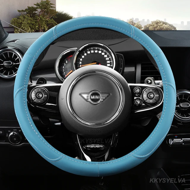 ZIVACATE Microfiber Leather Car Steering Wheel Cover Universal Anti-Slip Car Accessories For Men