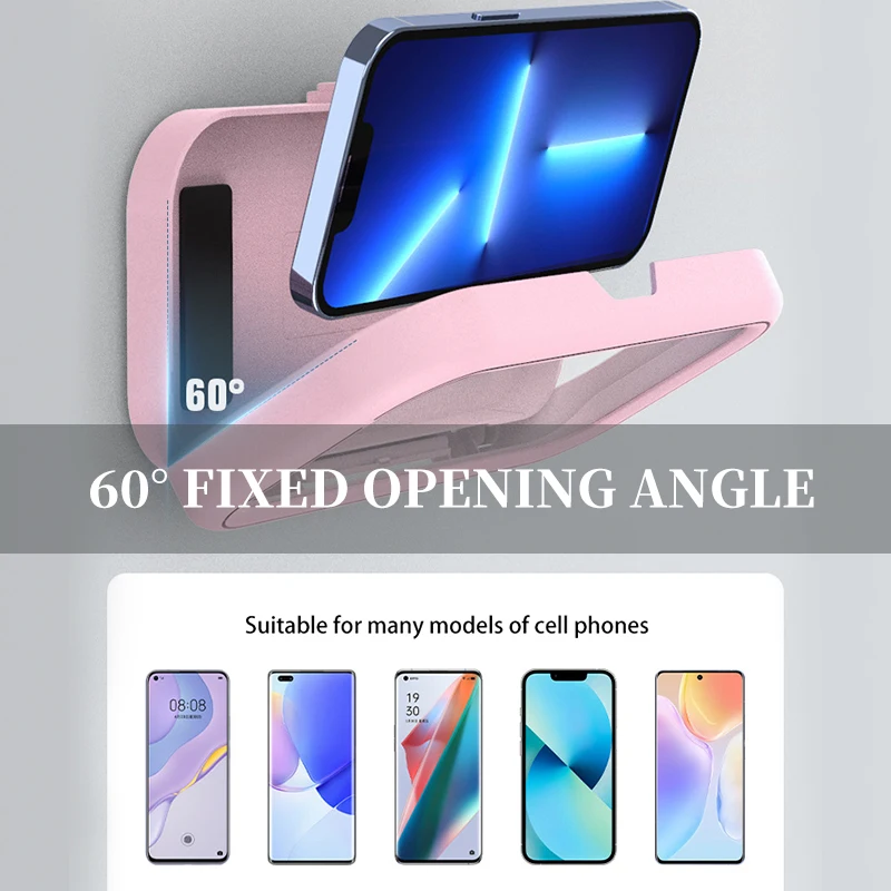 

Rotatable Waterproof Shower Phone Holder Touch Sensitive Wall Mounted Phone Holder for Bathroom Kitchen