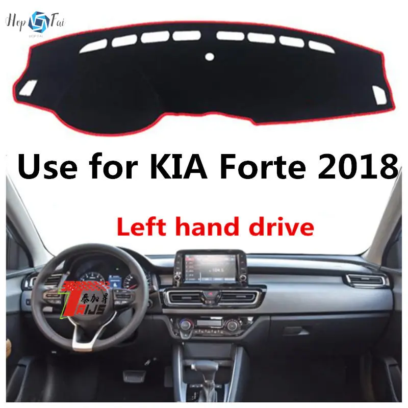 

Коврик для приборной панели автомобиля, коврик для приборной панели для KIA Forte 2018, автомобильный нескользящий ковер для левого руля